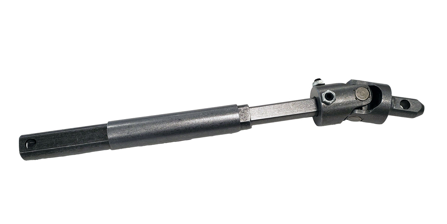 Borgeson - Steering Shaft - P/N: 000938 - 2009-2019 Full Size Chevy & GMC Heavy Duty Telescopic Steel Upper Intermediate Steering Shaft. Connects From Factory Column To Lower Steering Shaft. Includes Billet Steel Universal Joint.