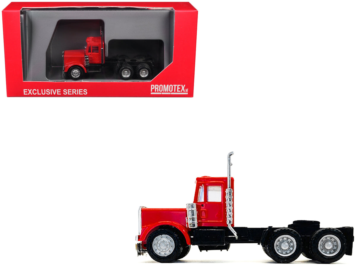 Kenworth W900 Short Day Cab "New Version" Red 1/87 (HO) Plastic Model Car by Promotex free shipping USA