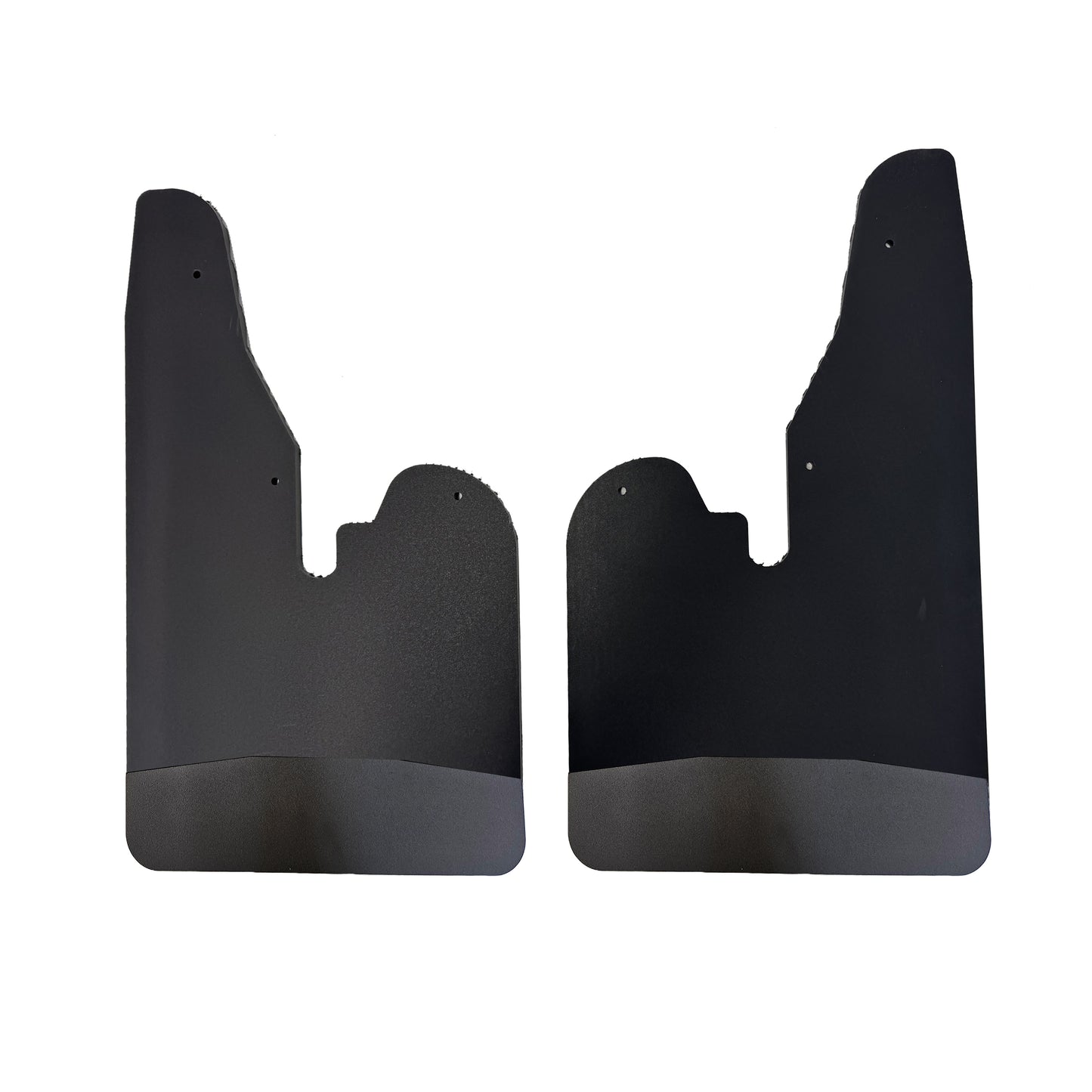 No Drill Specific Design Front Mud Flaps For The 2009-2018 Dodge Ram 1500 Pickups With Black-Powder Coated Stainless Steel Weights Pre-Installed - 12"W X 20.5"H