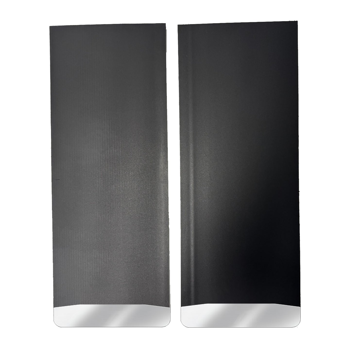 Universal Single Rear Wheel Flatbed Mud Flaps With Stainless Steel Weights Pre-Installed - 12"W X 30"H