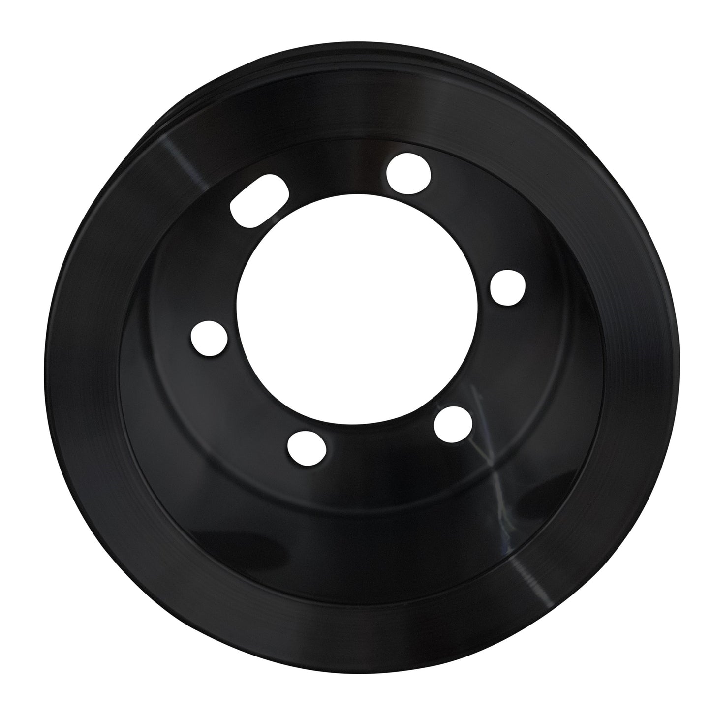 Chrysler Performance Ratio V-Belt Crankshaft Pulley; Fluid Dampers - Black (2V)