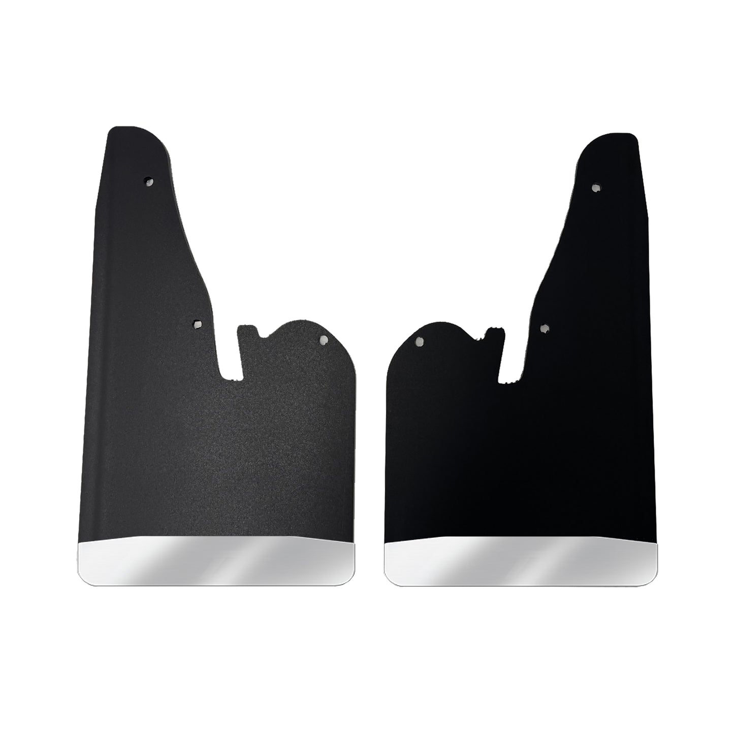 No Drill Specific Design Front Mud Flaps For The 2019+ Ram 2500/3500 Pickup With Stainless Steel Weights Pre-Installed - 12"W X 20.5"H - No Factory Flare