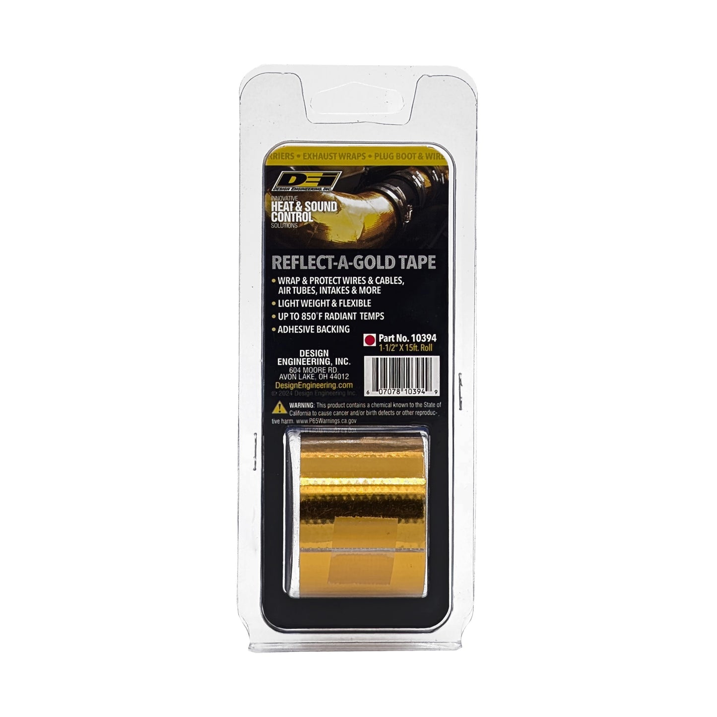 DEI 10394 Reflect-A-GOLD Heat Reflective Tape 1.5" X 15' 010394
