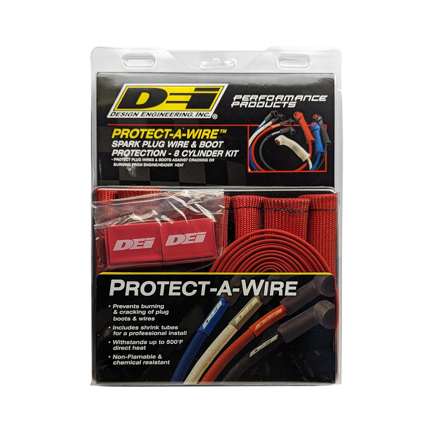 DEI 10586 Protect-A-Boot And Wire Kit Red 4 Cylinder 010586
