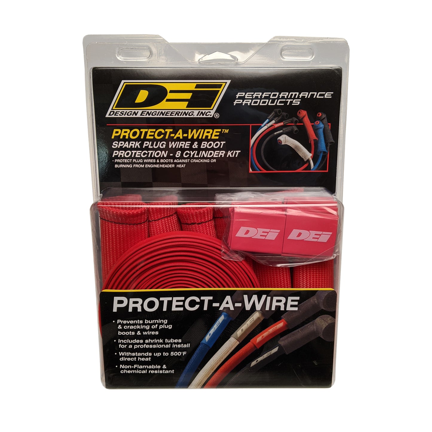 DEI 10722 Protect-A-Boot And Wire Kit Red 8 Cylinder 010722