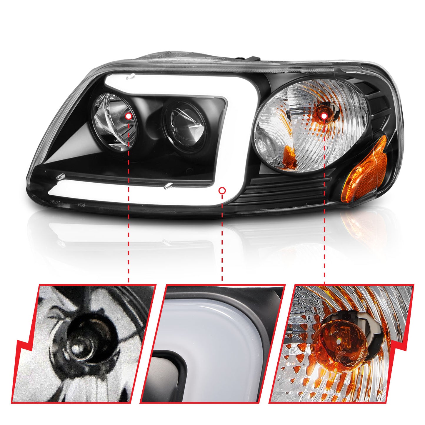 ANZO USA - Crystal Headlight - 111503