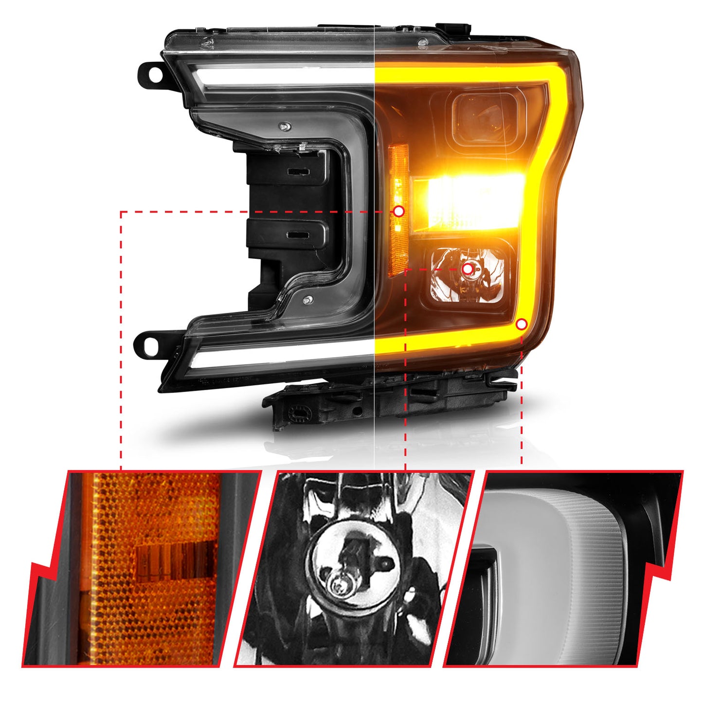 ANZO USA - Projector Headlight - 111509