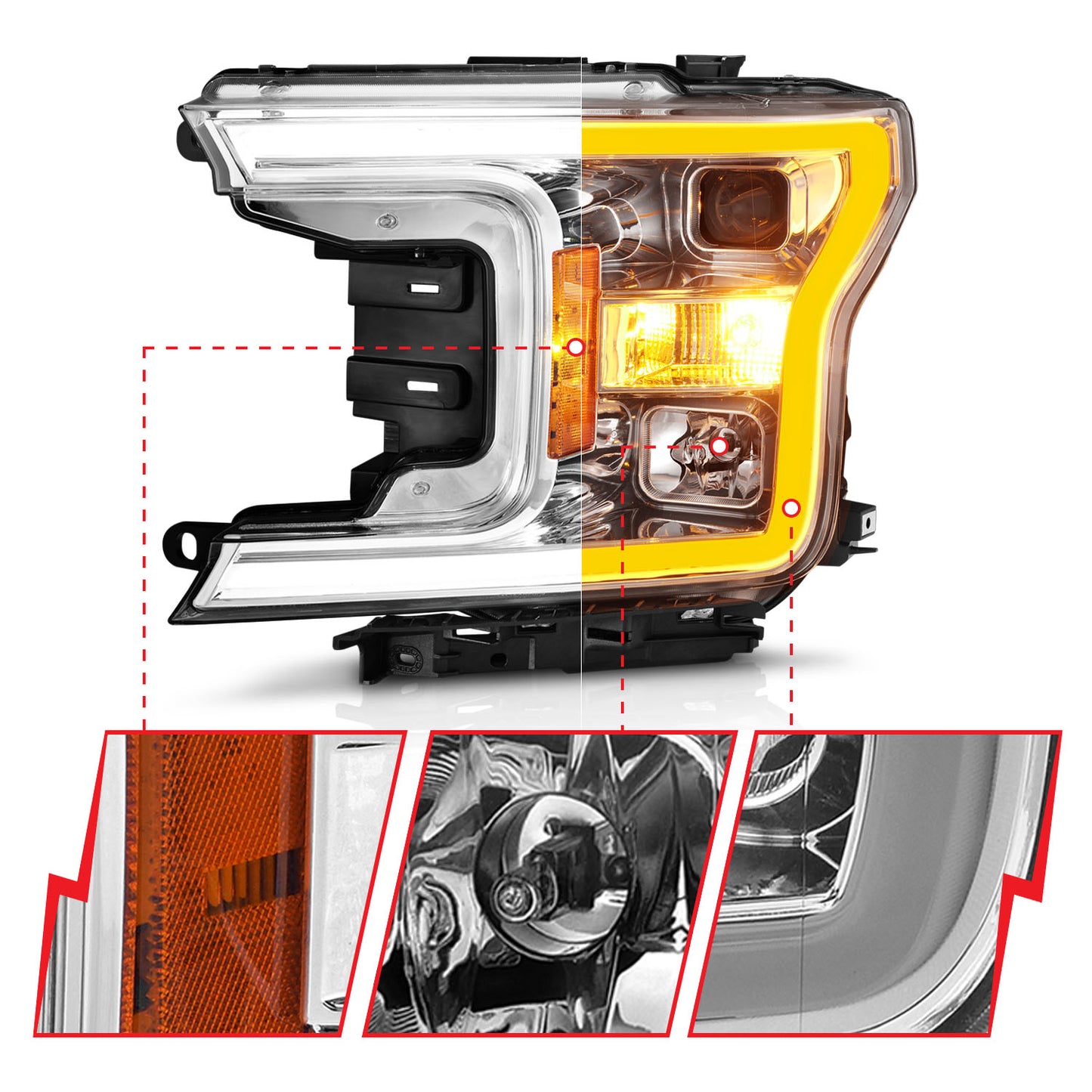 ANZO USA - Projector Headlight - 111510