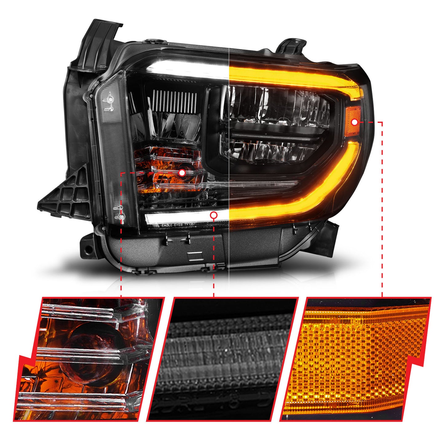 ANZO USA - LED Crystal Headlight - 111533