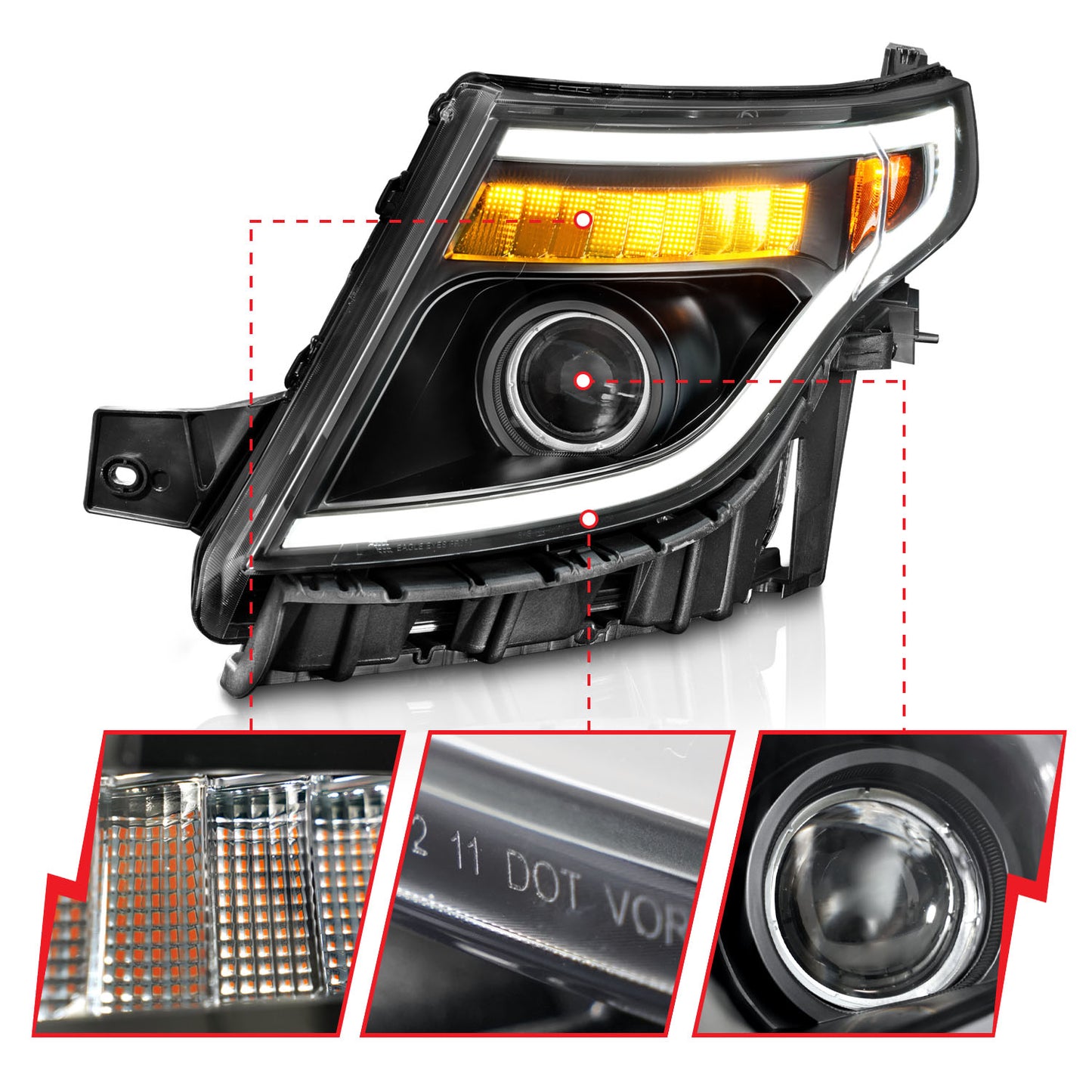 ANZO USA - Projector Headlight - 111575