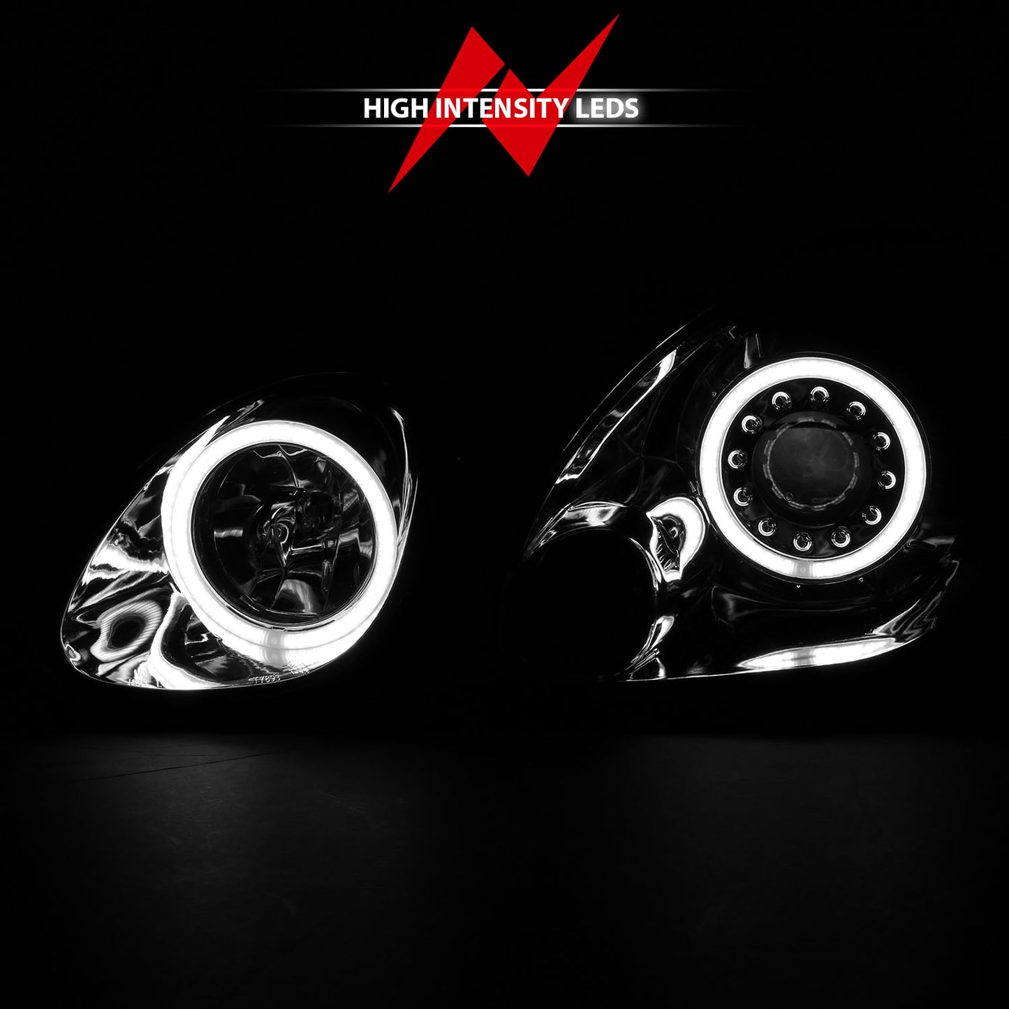 ANZO USA - Projector Headlight Set W/Halo - 121143