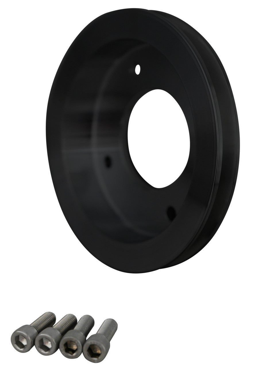 Pontiac V-Belt Crankshaft Pulley - Black (1V)