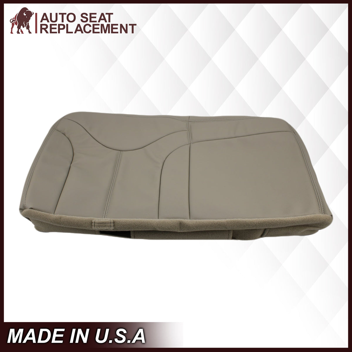 2000-2002 GMC Yukon XL Rear Back Captain Seat 50/50 or Bench Seat 60/40 Bottom Seat Cover Tan