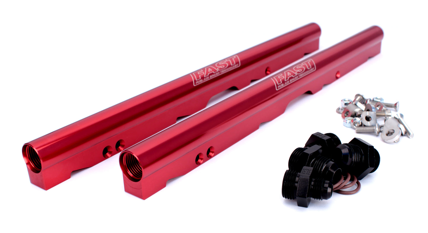 Red Billet Fuel Rail Kit For LS2 LSXr 102mm Intake Manifolds