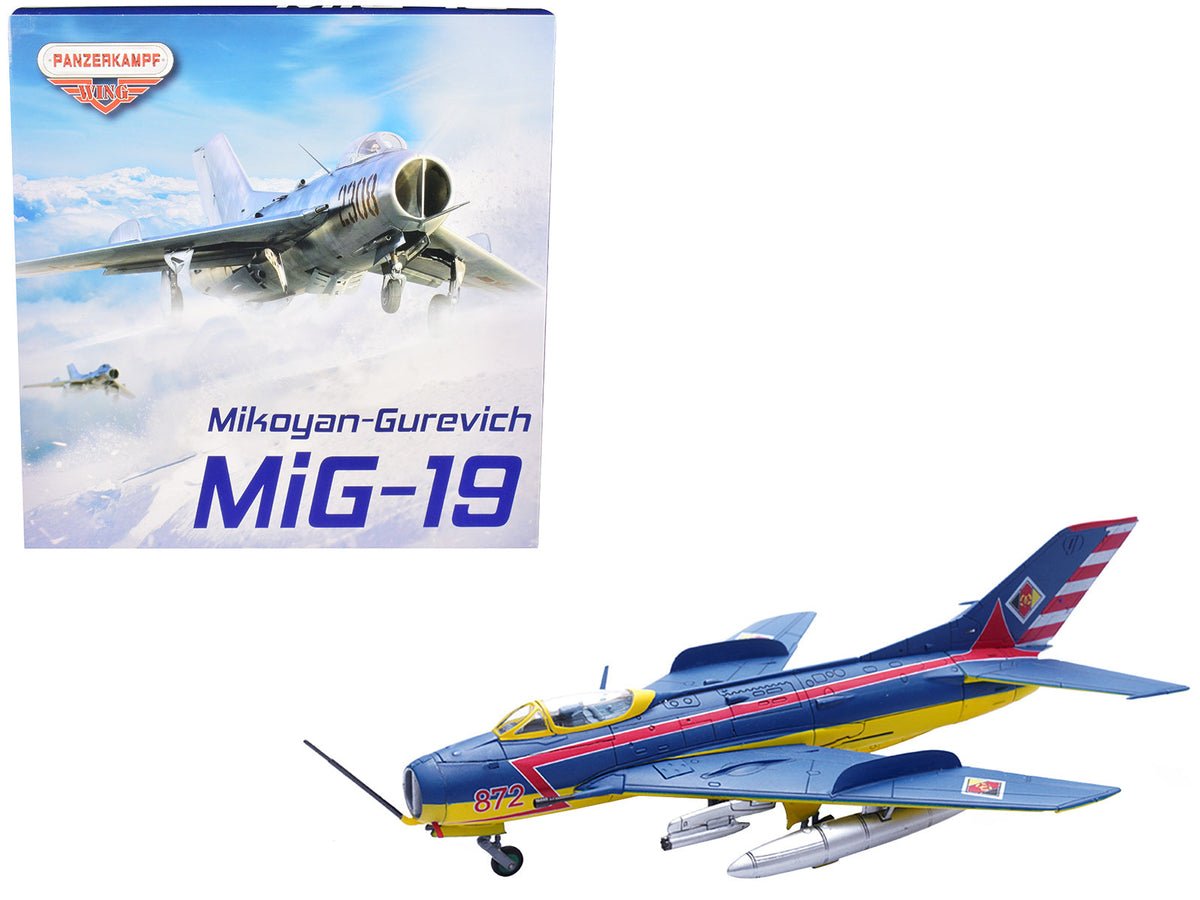 Mikoyan-Gurevich MiG-19S Farmer C Fighter Aircraft "1 Staffel/JG-3. Preschen." 5th World Aerobatic Championships (1968) "Wing" Series 1/72 Diecast Model by Panzerkampf free shipping USA
