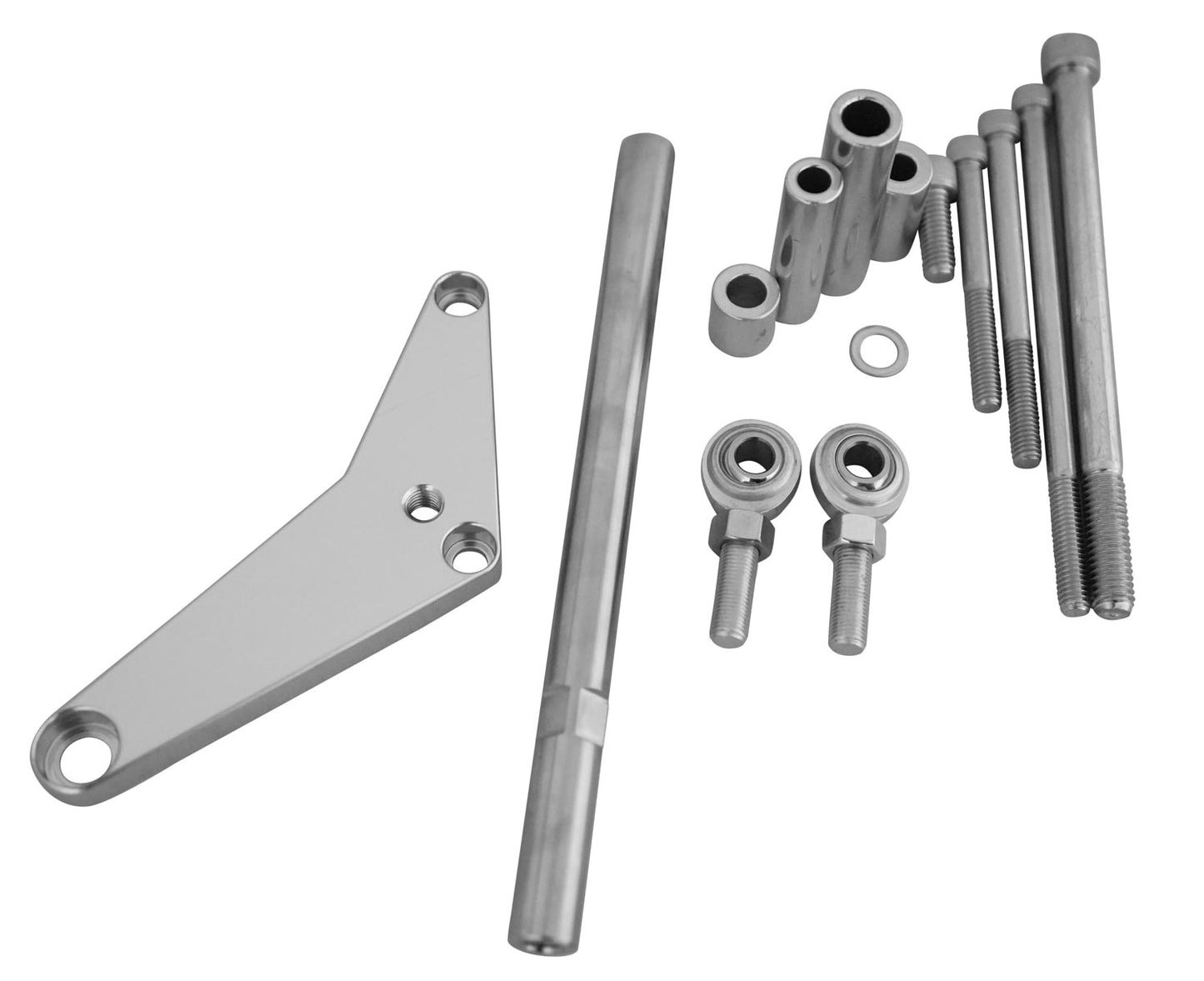 Small Block Ford Adjustable Alternator Bracket - 351W - Silver