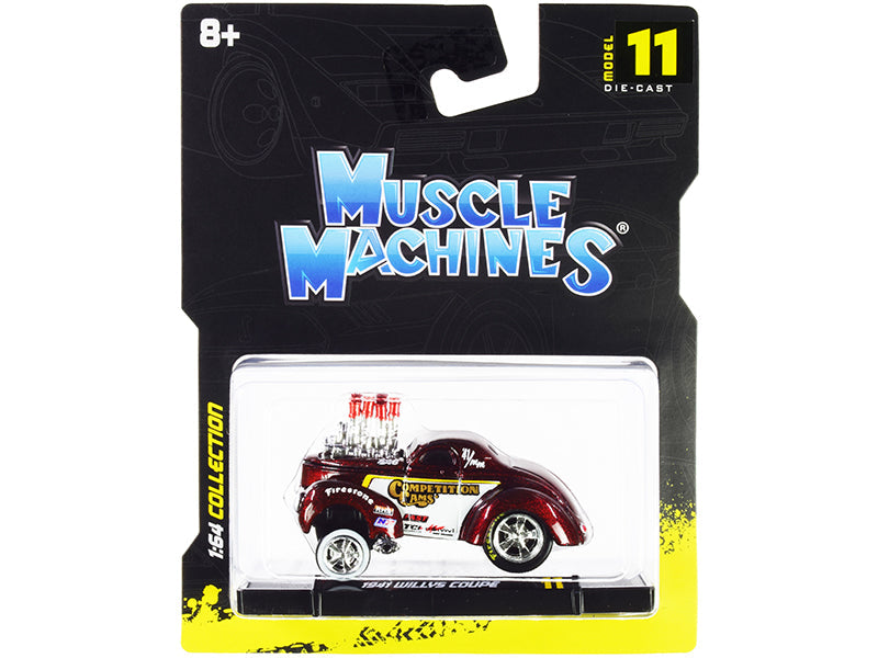Revved Up Racer™ - 1941 Willys Coupe Gasser Scale Model free shipping USA