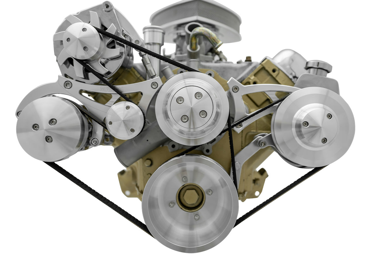 Oldsmobile 455 Serpentine Kit - AC & PS