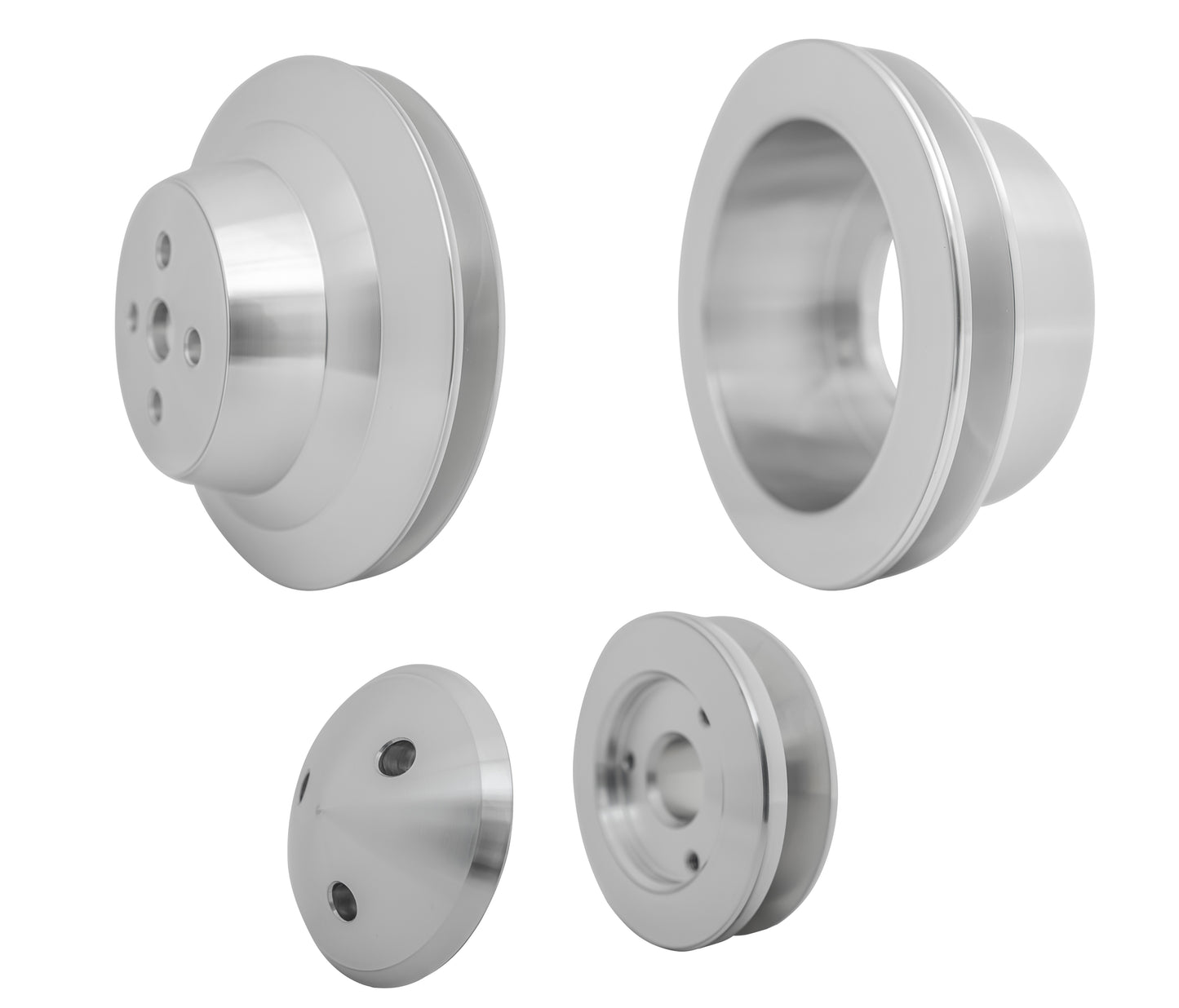 Small Block Ford Pulley Kit 1V 4 Bolt Late