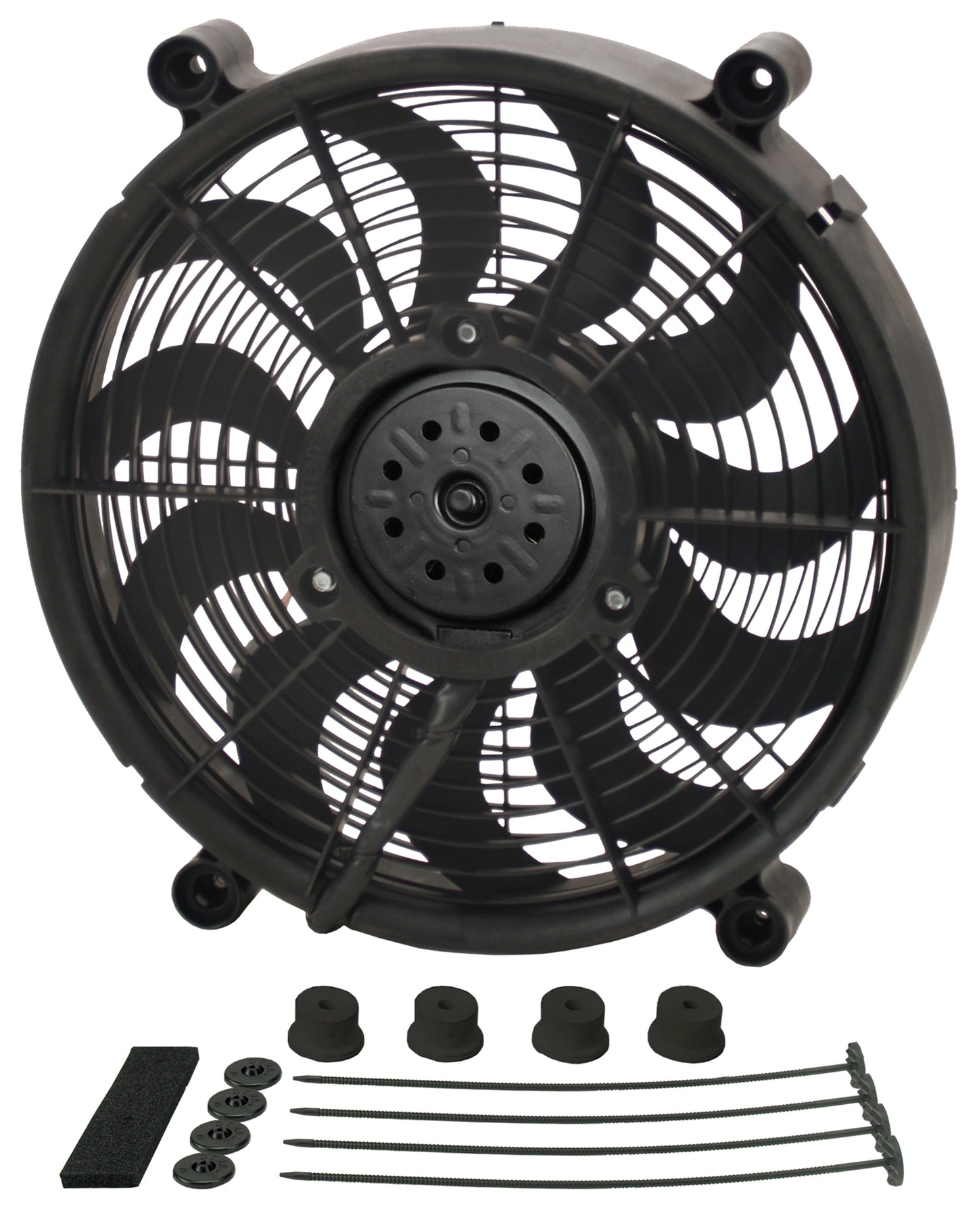 14" High Output Single RAD Pusher/Puller Fan With Standard Mount Kit