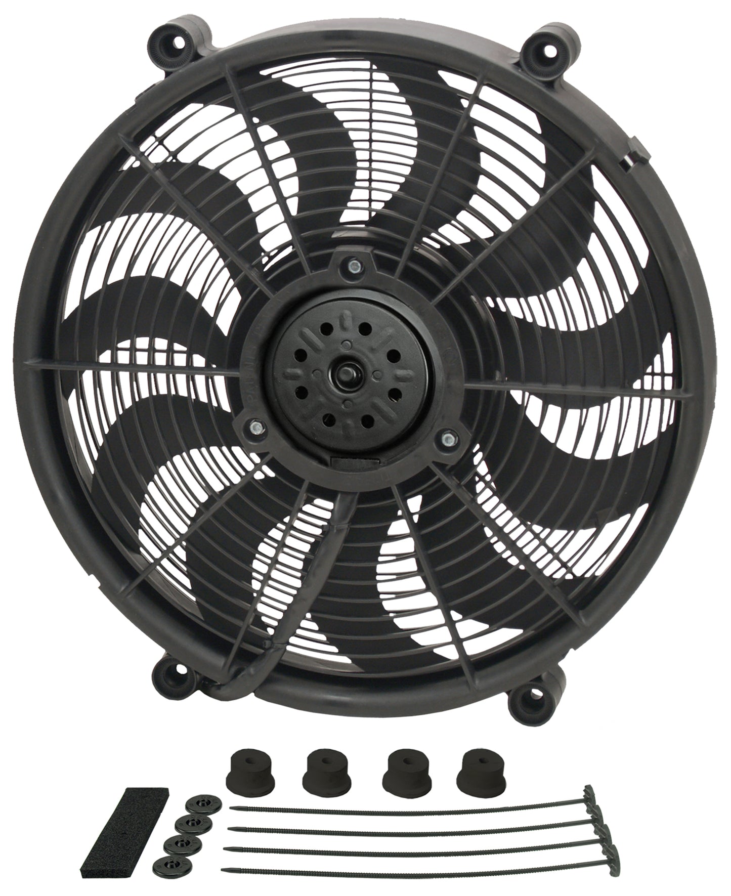17" High Output Single RAD Pusher/Puller Fan With Standard Mount Kit