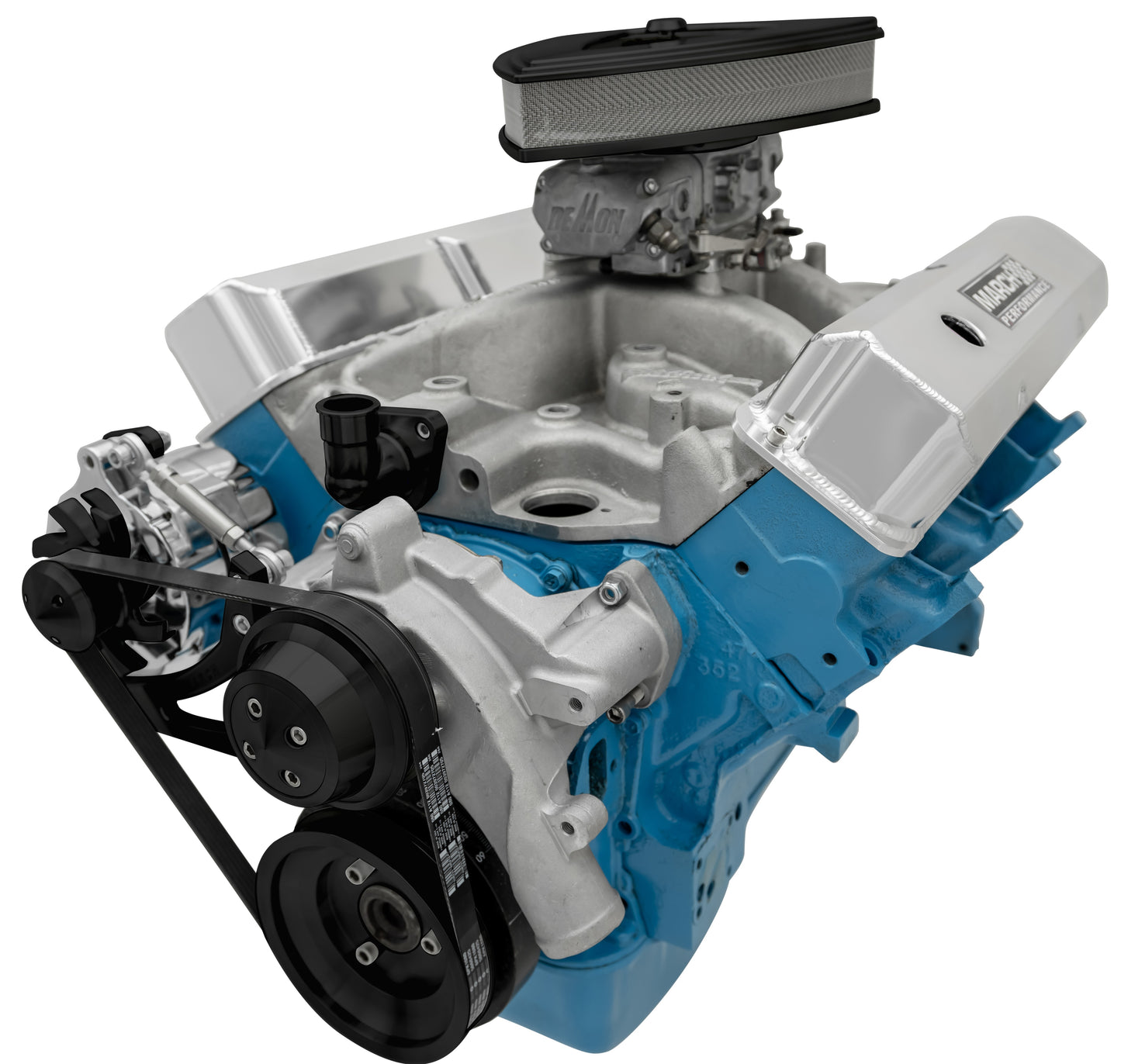 Ford FE Serpentine System - ALT Only - Black