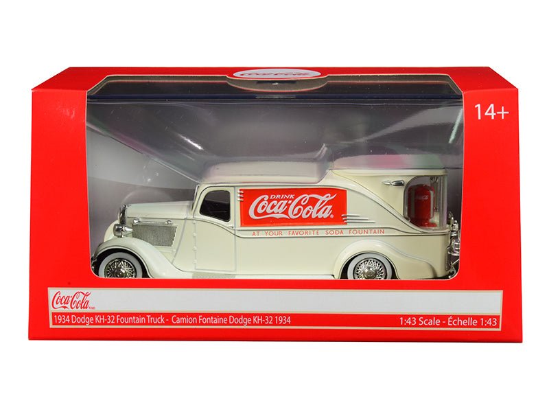 1934 Dodge KH-32 Streamline Fountain Truck "Coca-Cola" Cream 1/43 Diecast Model Car by Motorcity Classics free shipping USA