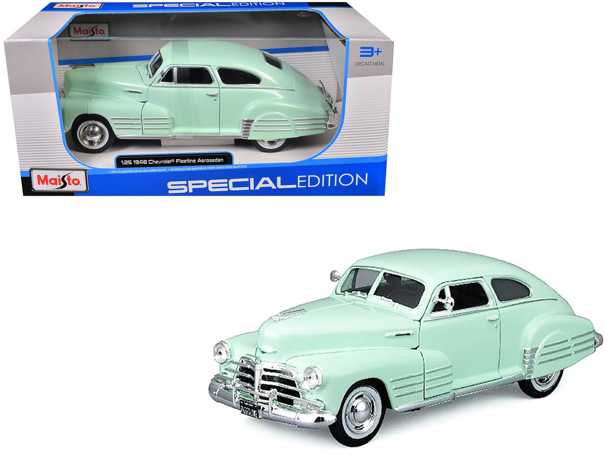 1948 Chevrolet Fleetline Aerosedan Light Green "Special Edition" Series 1/25 Diecast Model Car by Maisto free shipping USA