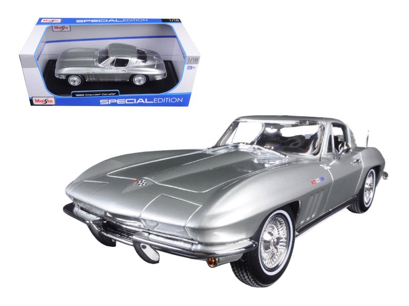 1965 Chevrolet Corvette Silver "Special Edition" 1/18 Diecast Model Car by Maisto free shipping USA