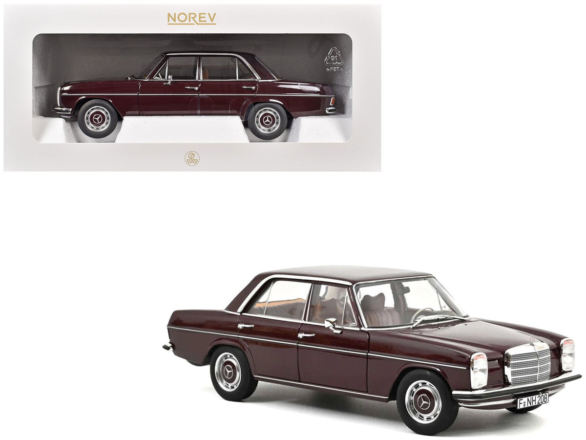 1968 Mercedes-Benz 200 Dark Red Brown 1/18 Diecast Model Car by Norev free shipping USA
