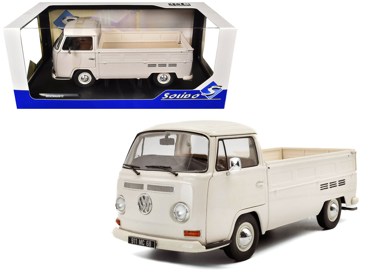 1968 Volkswagen T2 Pickup Truck Beige 1/18 Diecast Model Car by Solido free shipping USA