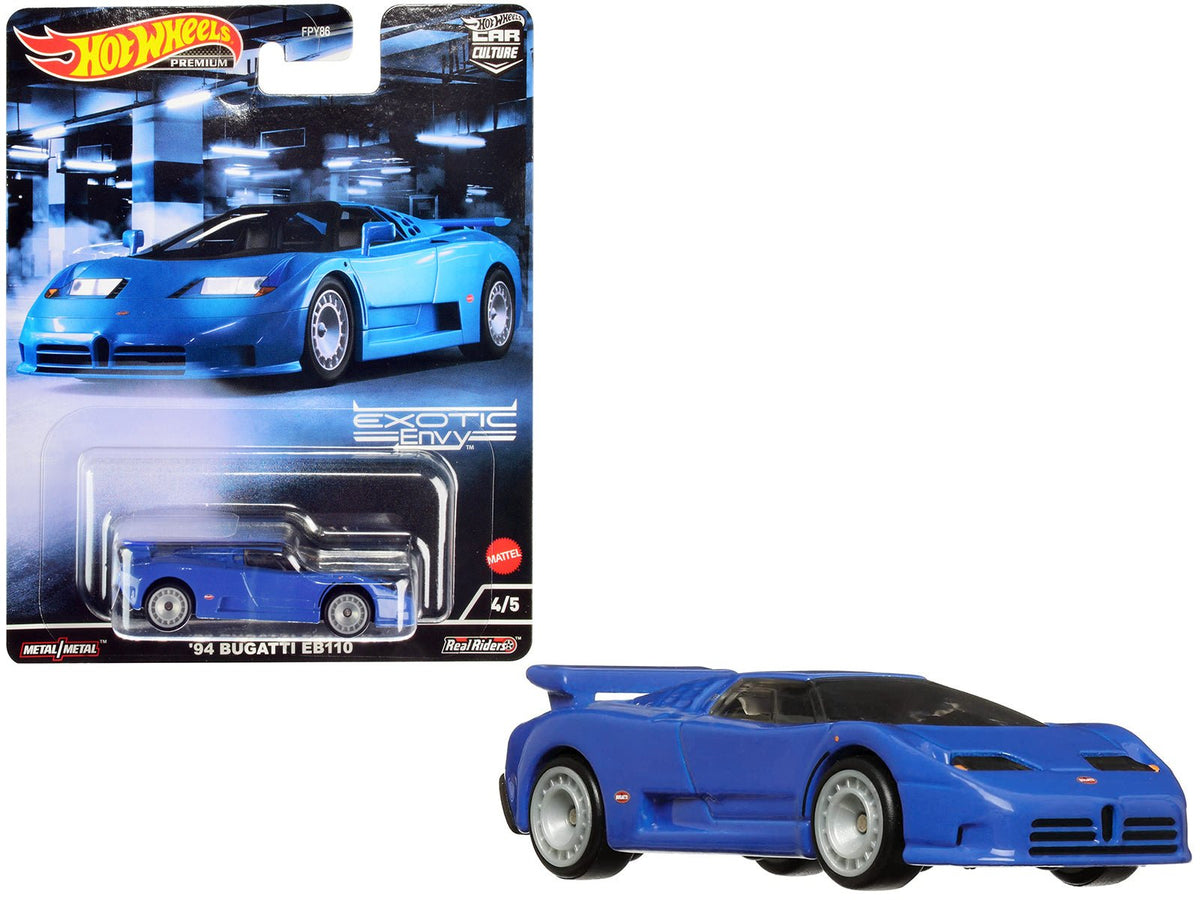 1994 Bugatti EB110 Blue "Exotic Envy" Series Diecast Model Car by Hot Wheels free shipping USA