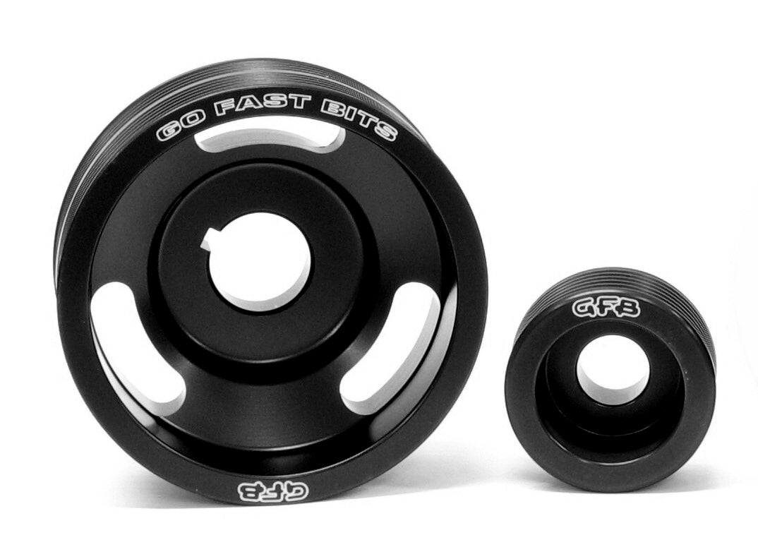 GFB 2-piece Underdrive Pulley Kit (Crank And Alternator Pulleys & Belts