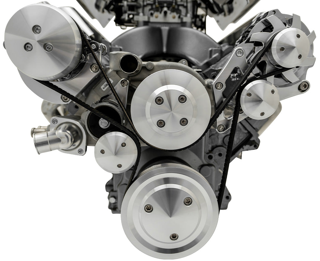 Chevy LS Pro Track Serpentine System - AC & ALT
