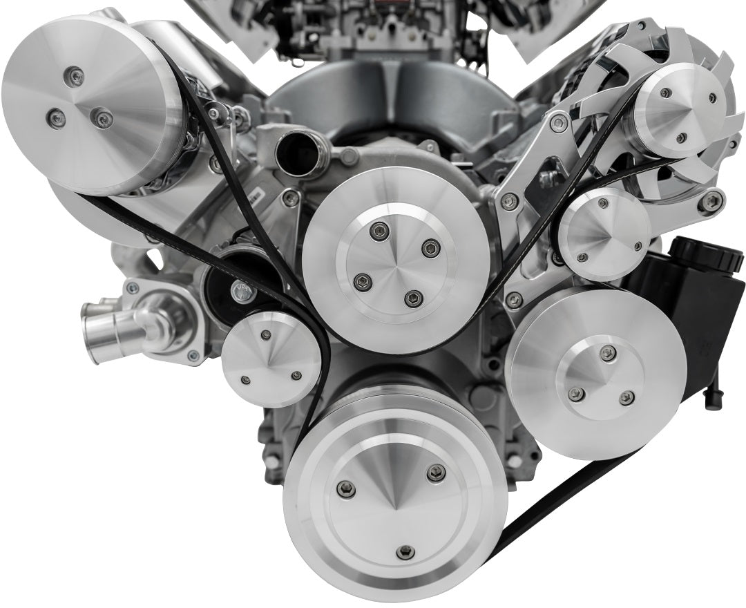 Chevy LS Pro Track Serpentine System - AC & PS