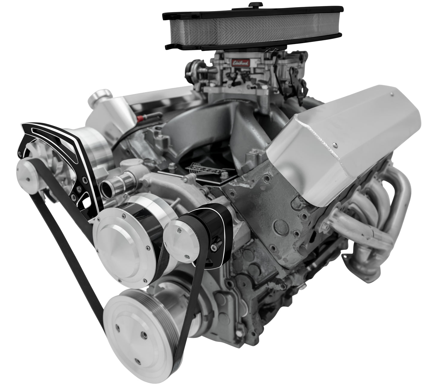 Chevy LS Style Track - Alternator Only - Black Onyx