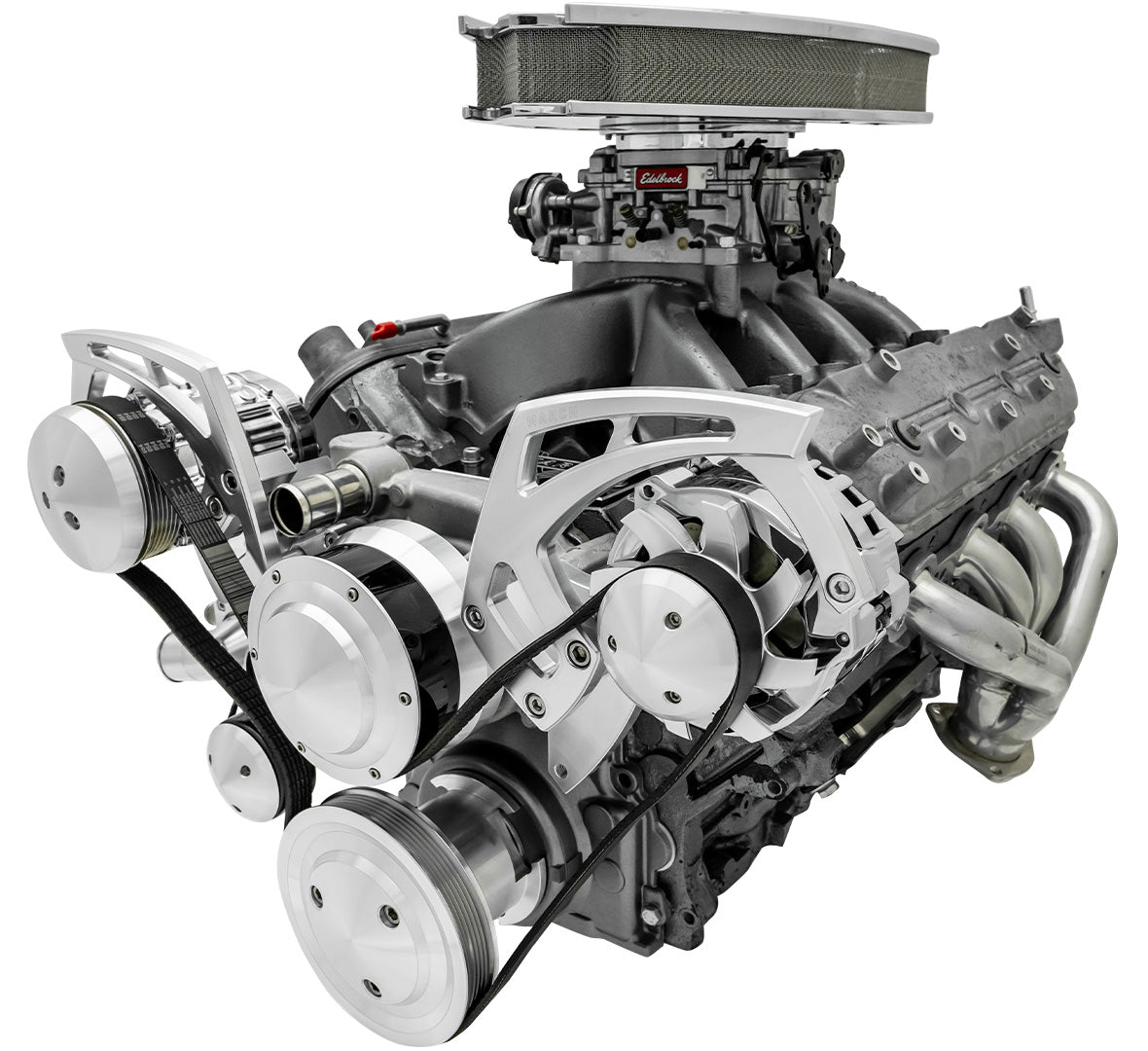 Chevy LS Style Track Serpentine System - Wide - AC & ALT