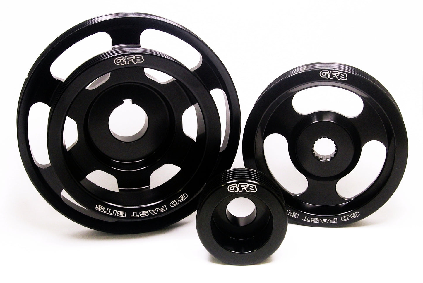 3-piece Underdrive Pulley Kit (Crank Alternator & Power Steering Pulleys & Required Belt)