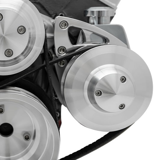 Big Block Chevy Ultra Power Steering Bracket - LWP - Silver