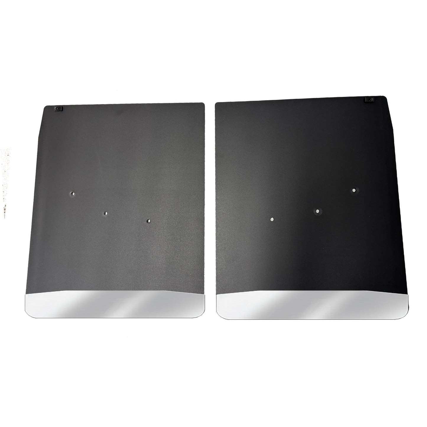 No Drill Specific Design Rear Mud Flaps For The 20-24 GMC 3500 Dual Wheel Pickup With Stainless Steel Weights Pre-Installed - 20"W X 24"H