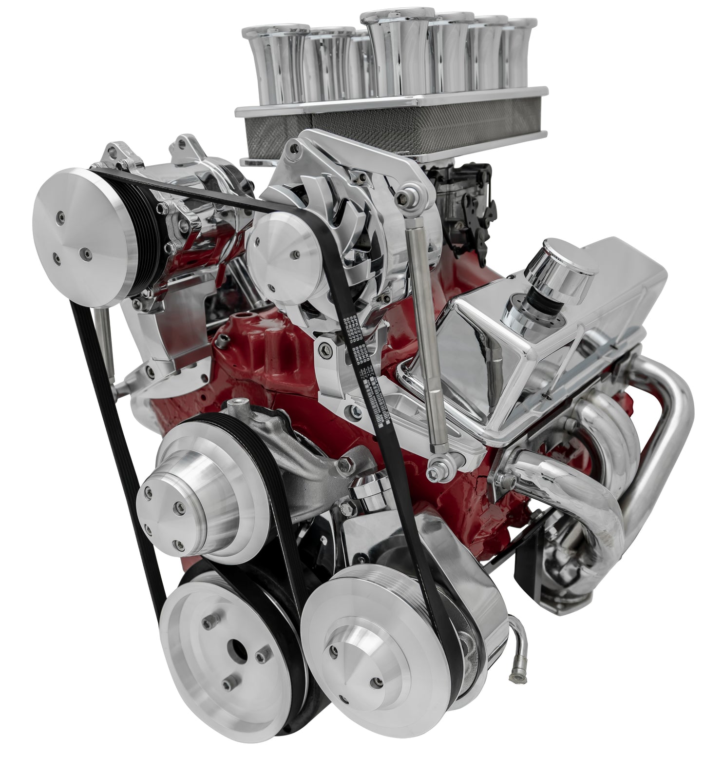 Big Block Chevy Serpentine Conversion Ultra; Inward; SWP; AC & PS; Saginaw-Key