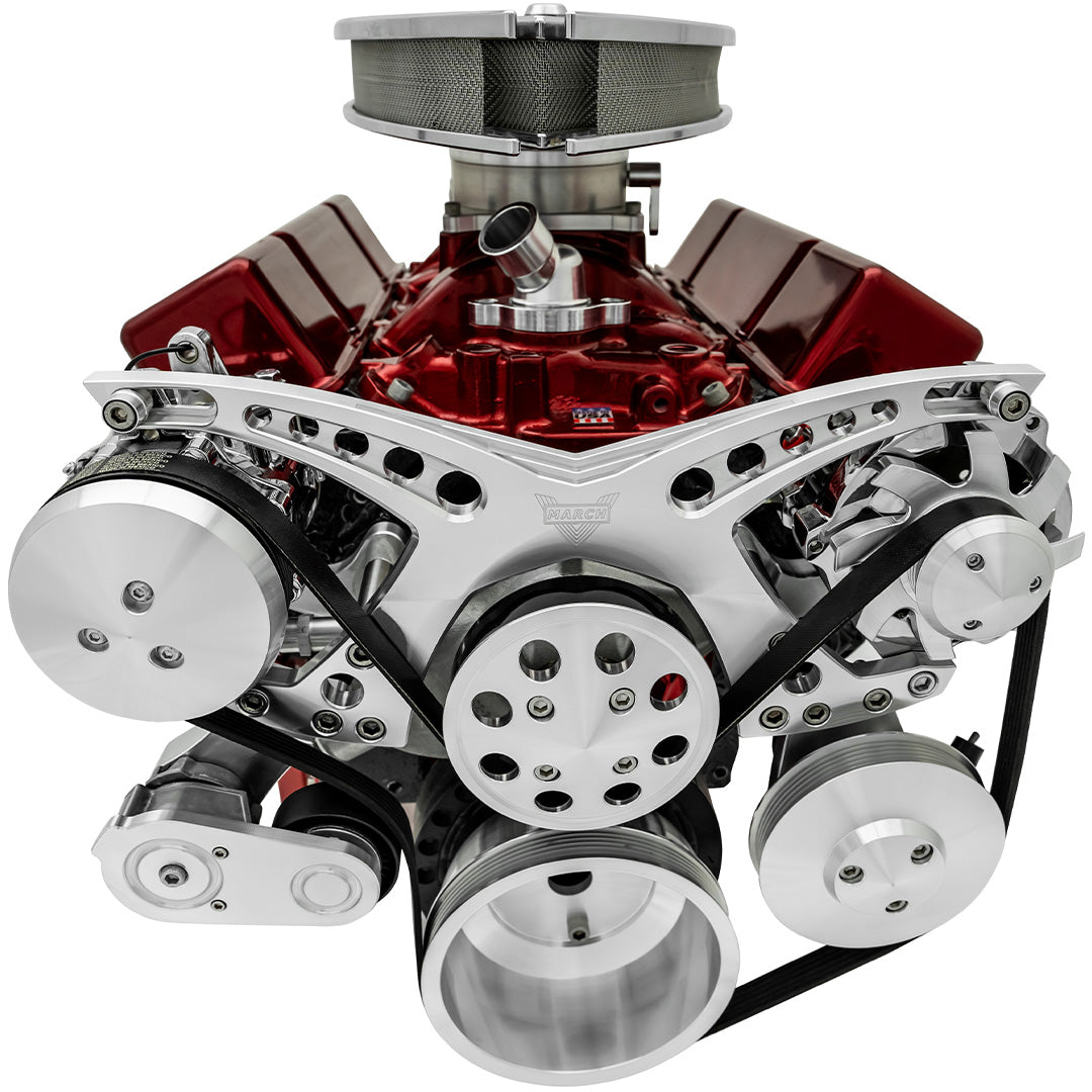 Small Block Chevy Revolver Serpentine System - AC & PS - GMT2