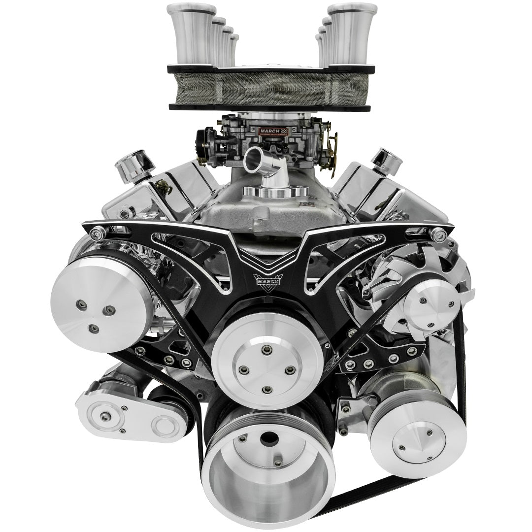 Big Block Chevy All Inclusive Style Track Serpentine System (AC/PS/ALT)