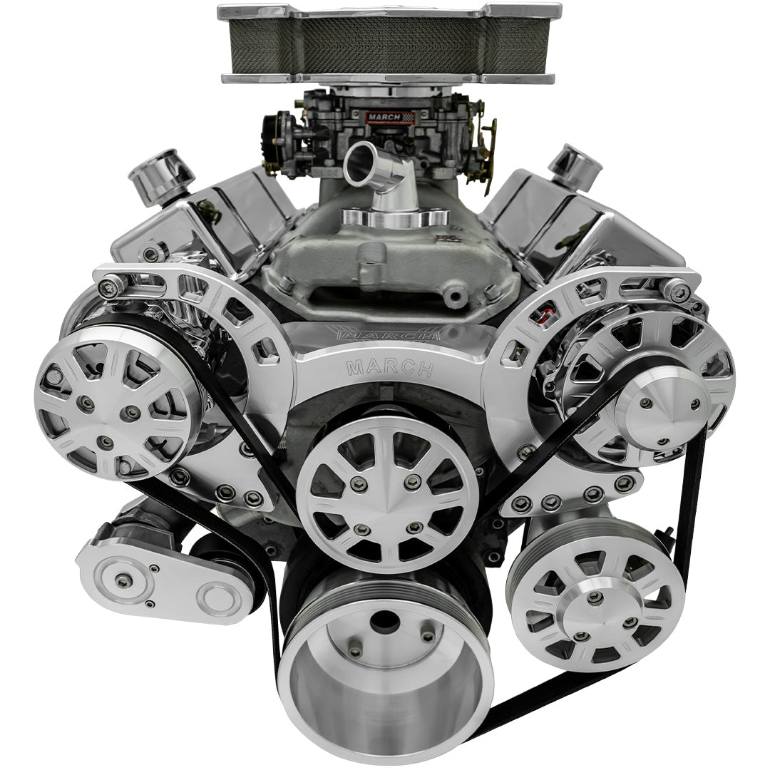 Small Block Chevy Sport Track Ultra Serpentine System - AC & PS - GMT2