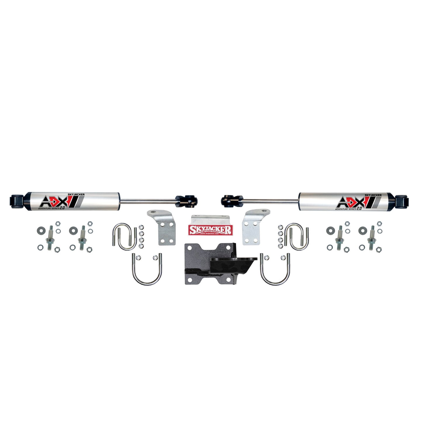ADX 2.0 CNC Machined Polished Aluminum Dual Stabilizer Kit.