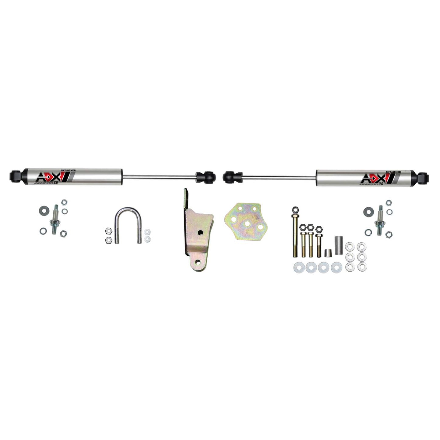 ADX 2.0 CNC Machined Polished Aluminum Dual Stabilizer Kit.