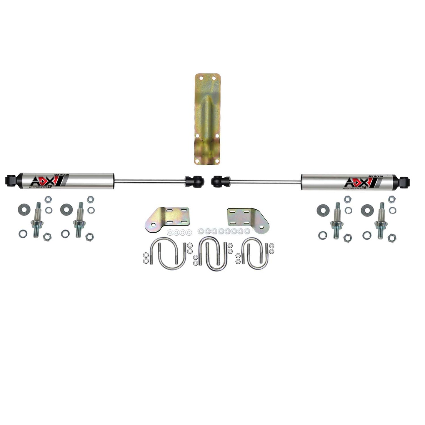 ADX 2.0 CNC Machined Polished Aluminum Dual Stabilizer Kit.