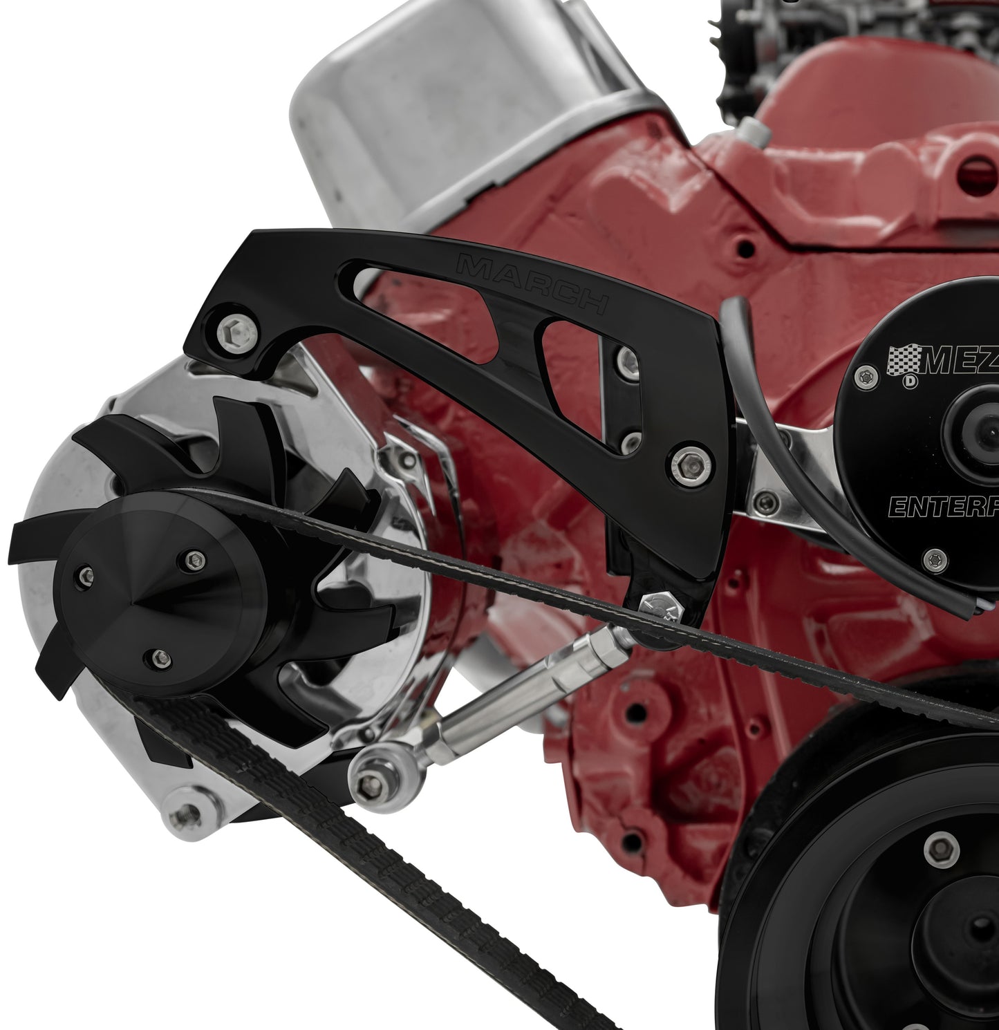 Big Block Chevy Alternator Bracket - EWP - Black