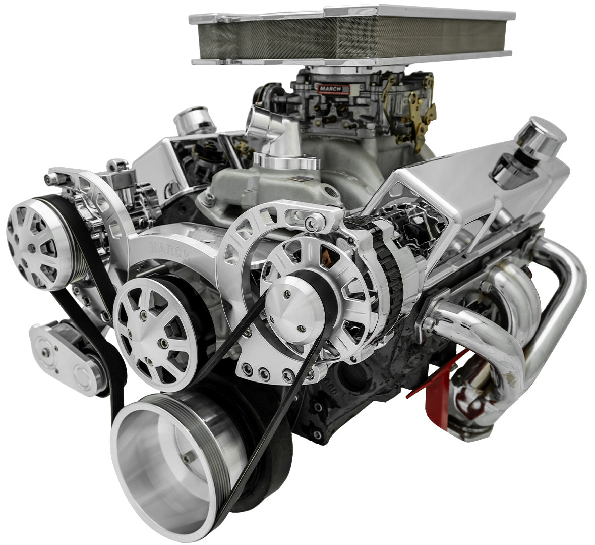 Big Block Chevy Sport Track Serpentine System - AC & ALT