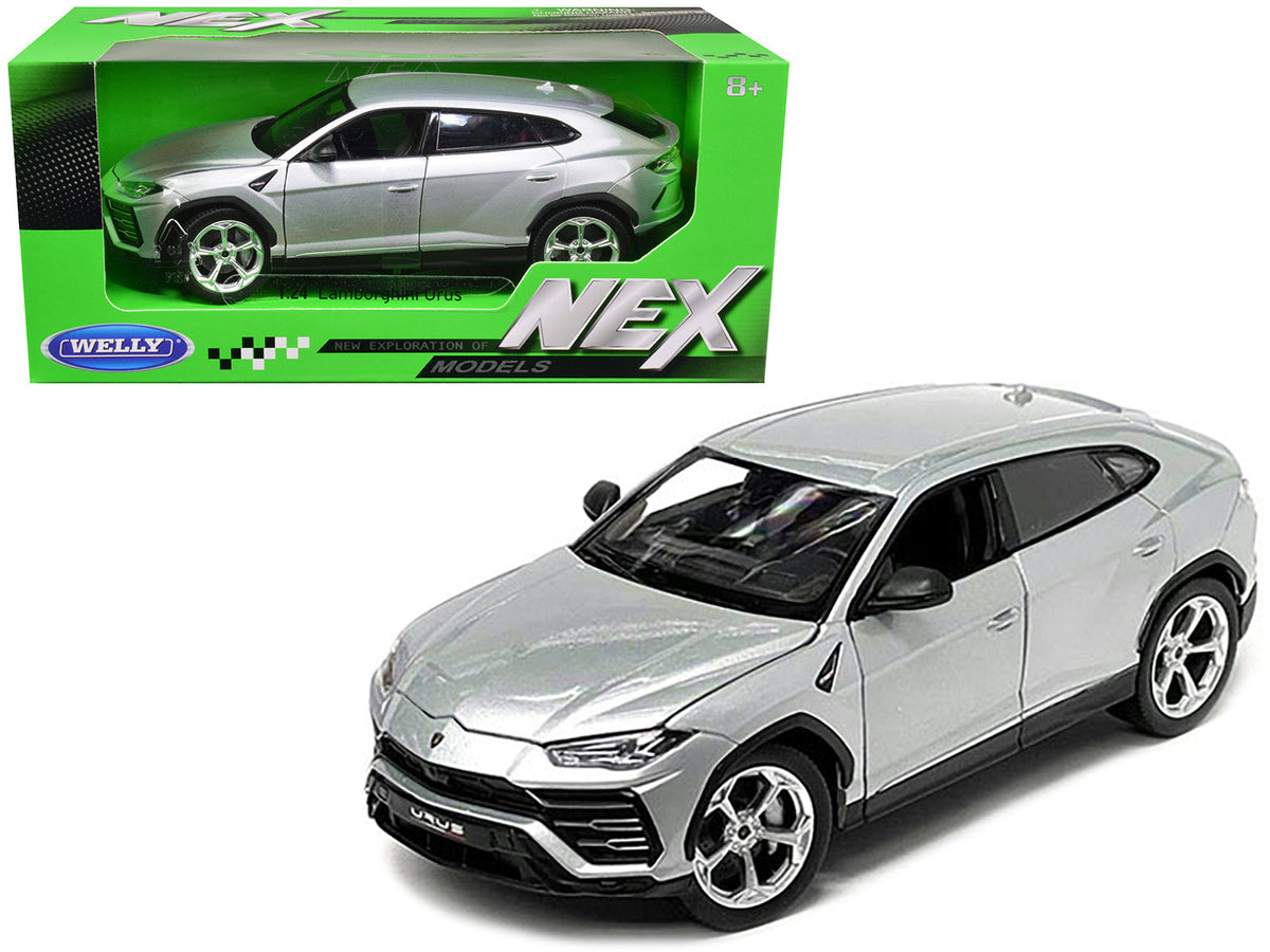 Lamborghini Urus Gray Metallic "NEX Models" 1/24 Diecast Model Car by Welly free shipping USA